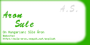 aron sule business card