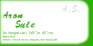 aron sule business card